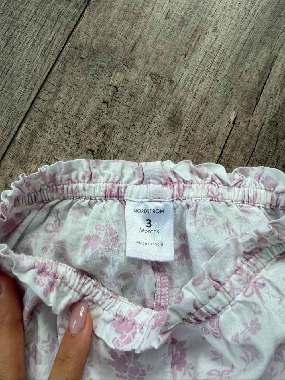 Nordstrom Baby Floral Eyelet Dress & Bloomer Set Pink 3M 100% Cotton - Picture 5 of 7